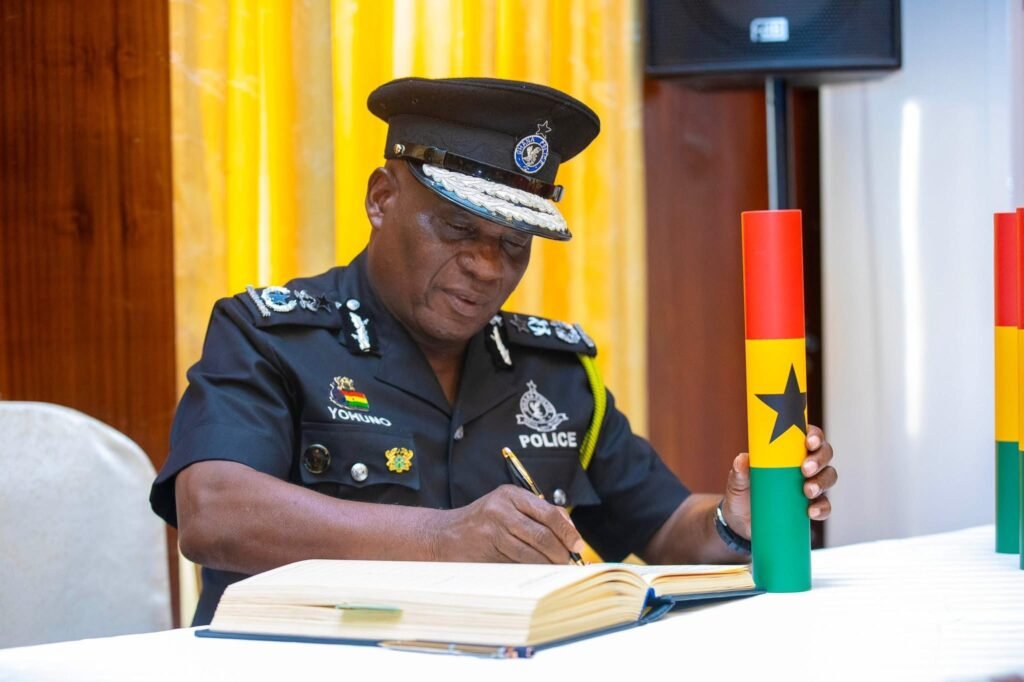 President Mahama swearing in members of the Ghana Police Council at Jubilee House