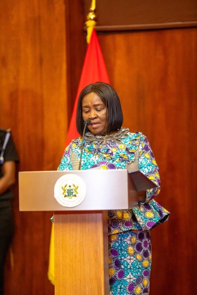 President Mahama swearing in members of the Ghana Police Council at Jubilee House