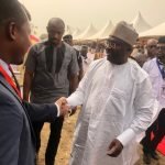 Dr Bawumia exchanging pleasantries at the Ahmadiyya Muslim Mission event