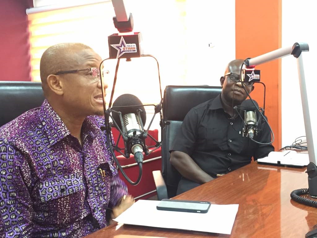 Mustapha Hamid and Kpessa Whyte at Starr FM