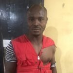 The security man on duty who was beaten during the attack