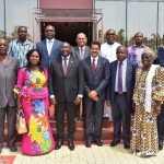 The Thumbay Group in a group photograph with the Ghanaian delegation