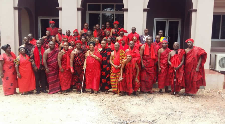 The Delegation at the Greater Accra Regional House of Chiefs