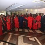 President Nana Addo Dankwa Akufo-Addo and a delegation from the Alata Ngleshie Traditional Council in Accra
