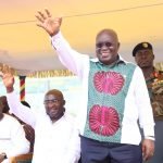 President Akufo-Addo acknowledges workers at the parade