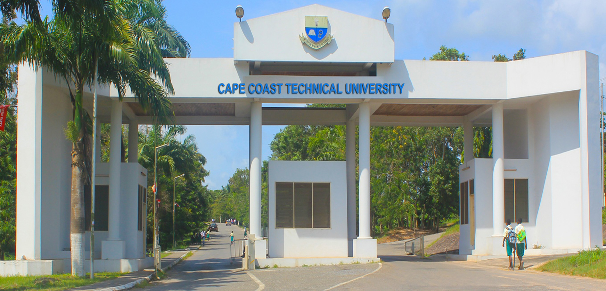 The entrance of the cape coast technical university