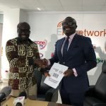 Bola Ray and NYA boss Asigri after signing the MoU