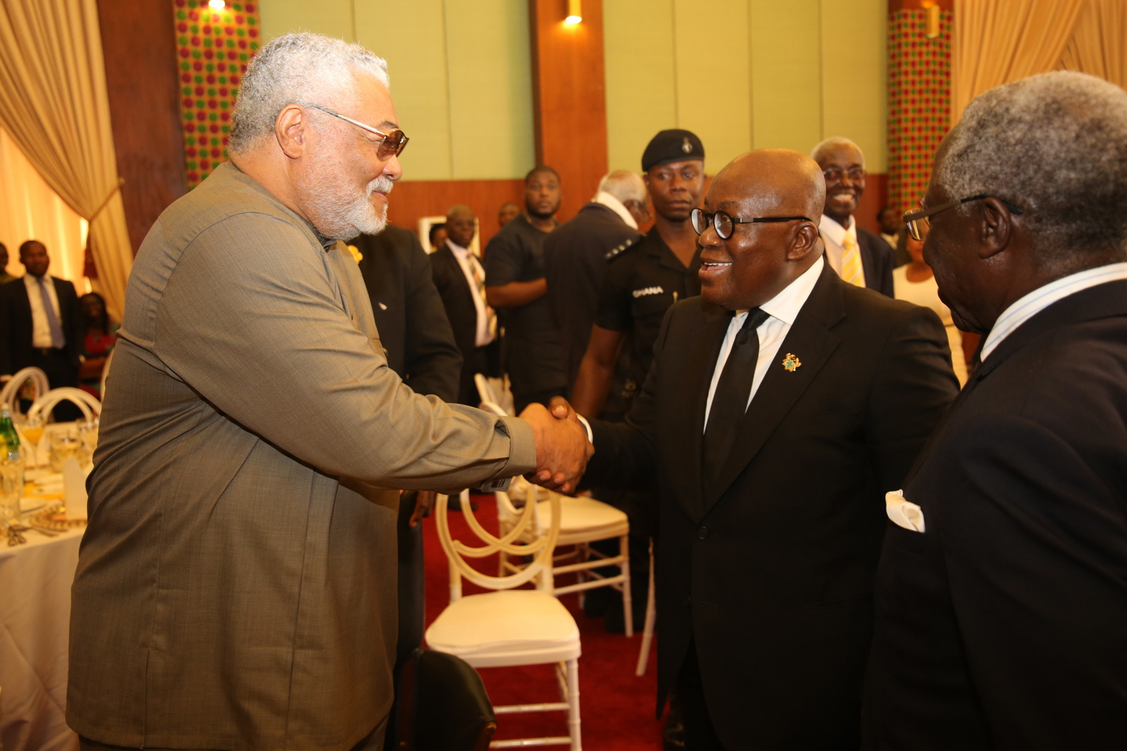 President Akufo-Addo with former President Rawlings
