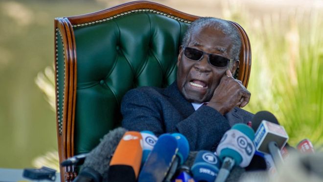 Mr Mugabe said he would not vote for his Zanu-PF successor, Emmerson Mnangagwa | EPA