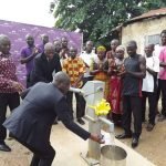 Officials of The Royal Bank Foundation handing over the project