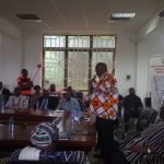 The Railways Development Minister addressing the gathering in Bolga Wednesday