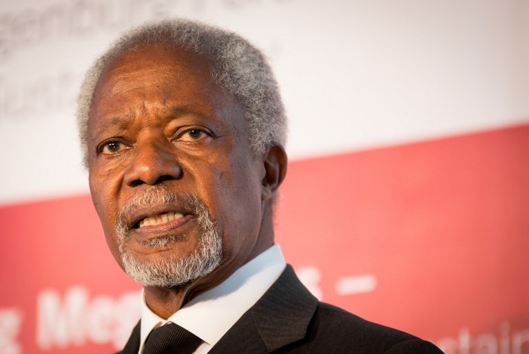 Kofi Annan, former Secretary General of the UN/ AFP PHOTO / dpa / Christoph Schmidt / Germany OUT