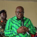 President Akufo-Addo addressing the Omanhene of Nsuta