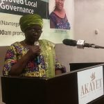 The Minister for Local Government and Rural Development addressing stakeholders in Bolgatanga
