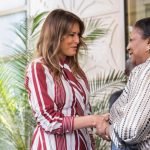 Melania Trump and Rebecca Akufo-Addo
