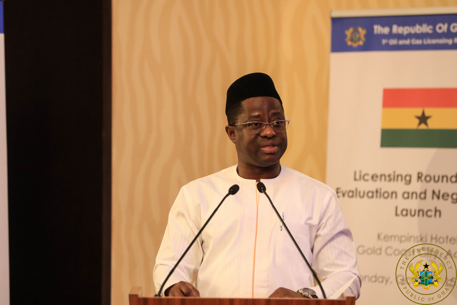 Minister for Energy John Peter Amewu at the event
