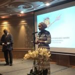 Samira Bawumia after receiving the award