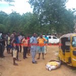 The regional storekeeper ran into his office after he was caught with the school uniforms at the GES regional office