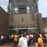 Shoppers had to rush out to prevent injury