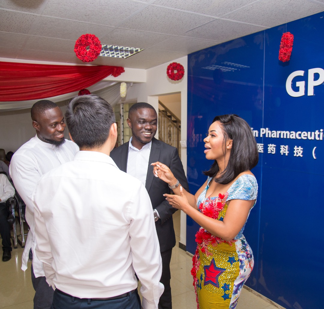 Serwaa Amihere interacting with guests after the launch