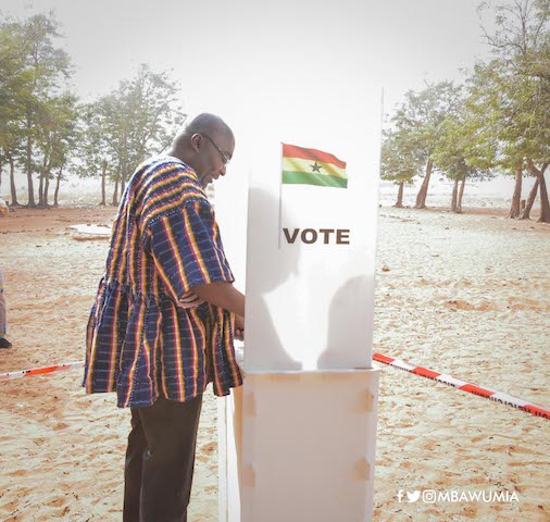 Bawumia votes in special referendum