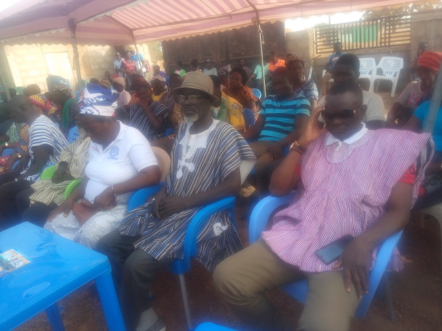 The get-together was organised mainly to plan NDC's downfall in the constituency. Former MP for Nabdam (in dark spectacles) was among the dignitaries present