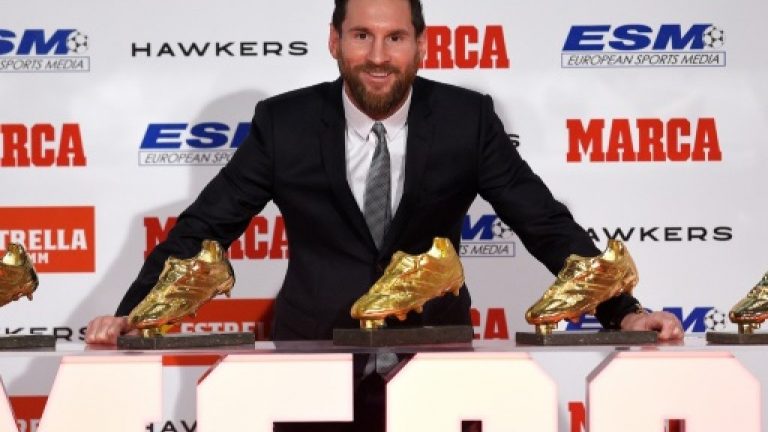 Messi Claims Record 5th Golden Shoe Starr Fm
