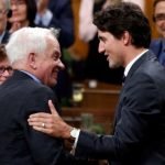 Justin Trudeau (R) appointed John McCallum ambassador to China in 2017