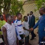 Bawumia with some street kids on Val's Day