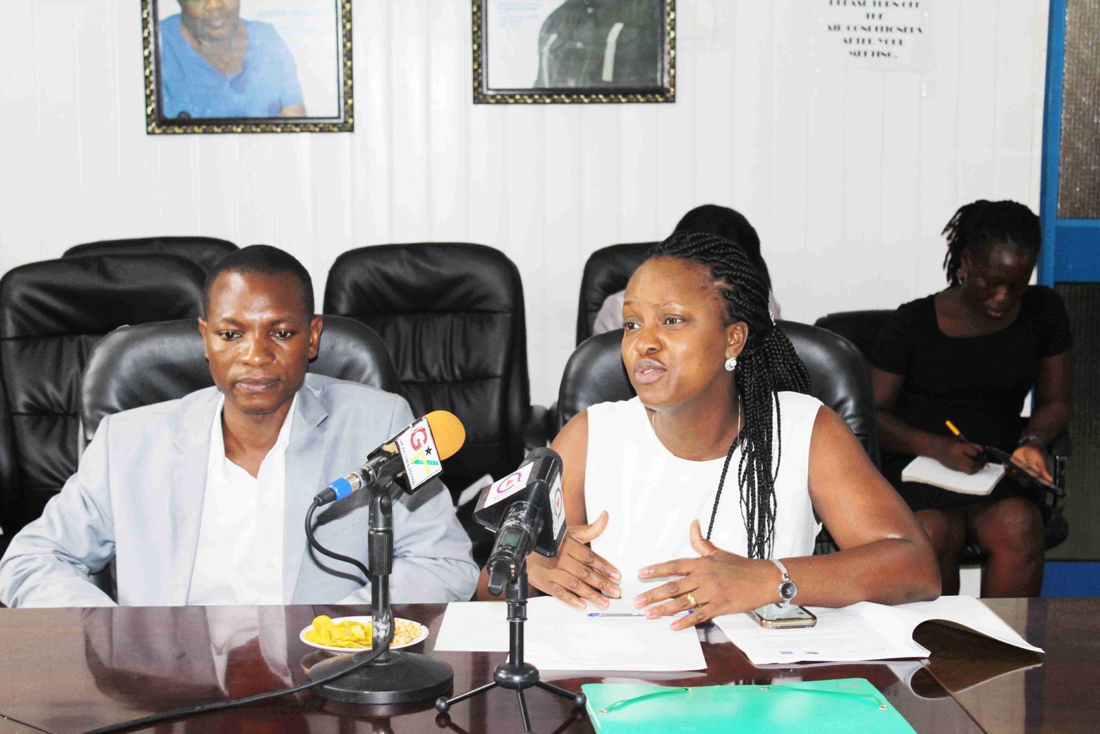 Dr. Naa Dedei Tagoe, CEO of Turning Point of Advocacy (right)