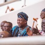 Former president John Mahama led the NDC delegation to the anniversary celebration