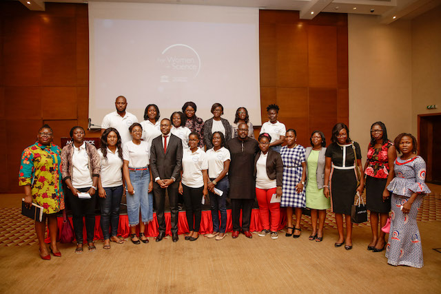 Mr Tahiriou Gourouza, fifth from left in a group photograph with some participants after the launch
