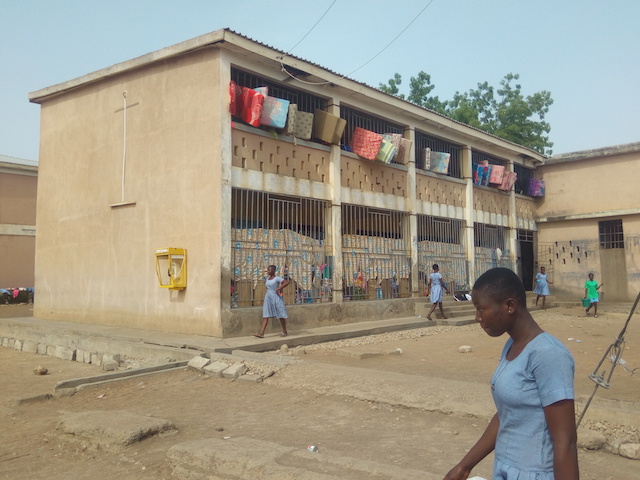 Students have converted verandas of congested dormitories into dormitories at the Bolga SHS