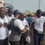 Coach Kwasi Appiah (L) was at the program with veteran sports broadcaster Kwabena Yeboah (3rd from left)