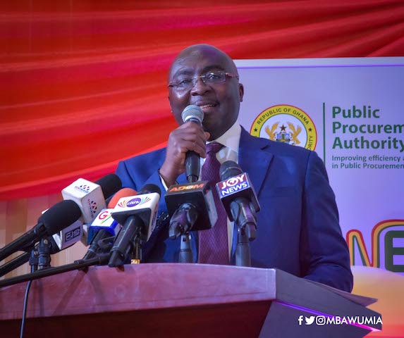 Dr. Mahamudu Bawumia during the launch of the E-Procurement