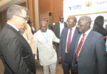 Vice-President Dr Mahamudu Bawumia (2nd right), Mr. Osafo-Maafo (far right) and Finance Minister Ken Ofori-Atta at an event