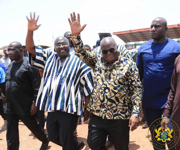 President Akufo-Addo with Vice President Dr Mahamudu Bawumia