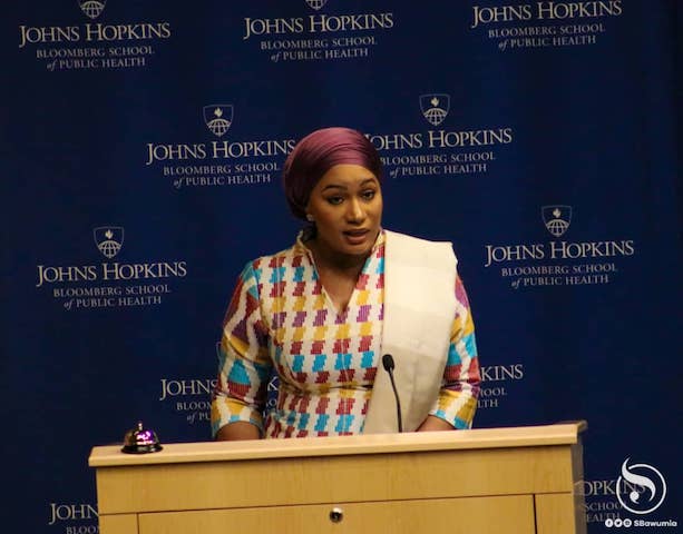 Samira Bawumia at Johns Hopkins