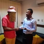 Anas and Adeti in a hearty chat