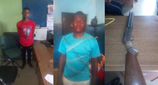 The two young men were picked up for plotting to raid and rob banks and filling stations in Bolgatanga