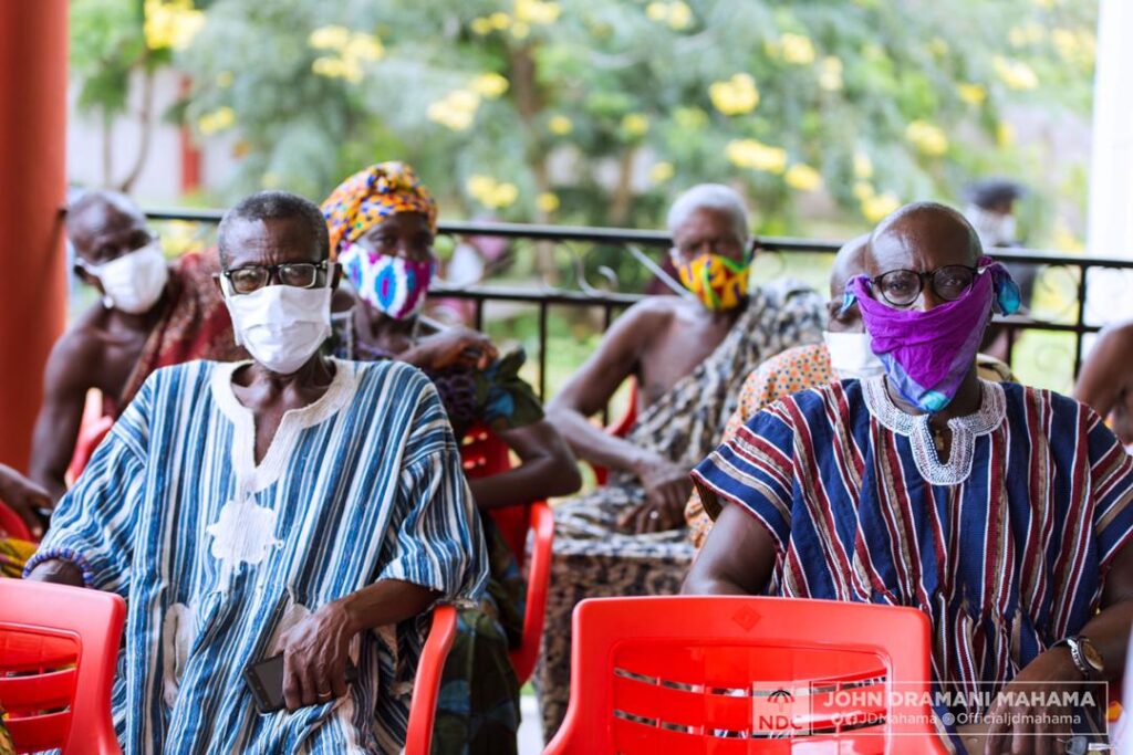 Urge your people to come out and register – Mahama appeals to Tongor chiefs