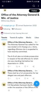 WhatsApp Image 2022 09 06 at 8.21.54 AM BREAKING NEWS: Office Of Attorney General and Ministry Of Justice Finally Drops Wild Message On Aisha Huang; Sends Message To Ghanaians -See Statement