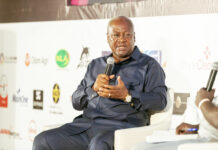 Former President John Dramani Mahama during a discussion at the 7th CE0 Summit in Accra