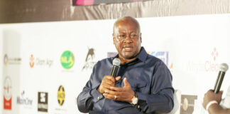 Former President John Dramani Mahama during a discussion at the 7th CE0 Summit in Accra