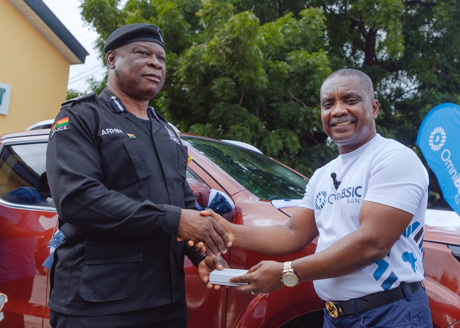 OmniBSIC Bank enhances local policing with vehicle donation to Airport ...