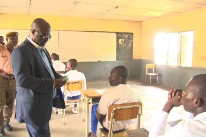 BECE candidates writing exams in Kumasi Metro, including prison inmates