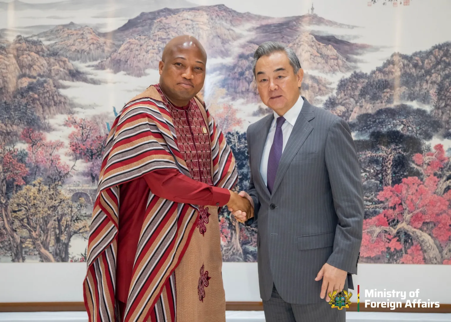 Ghana Foreign Minister Samuel Okudzeto Ablakwa with Chinese officials at China-Africa Summit