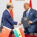 Foreign Minister Okudzeto Ablakwa and Chinese Ambassador Tong Defa sign $30 million grant agreement for Aflao market