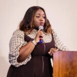 Barbara Dede Ama Okai-Tettey speaking at Risk Summit 2025 on strategic compliance transformation