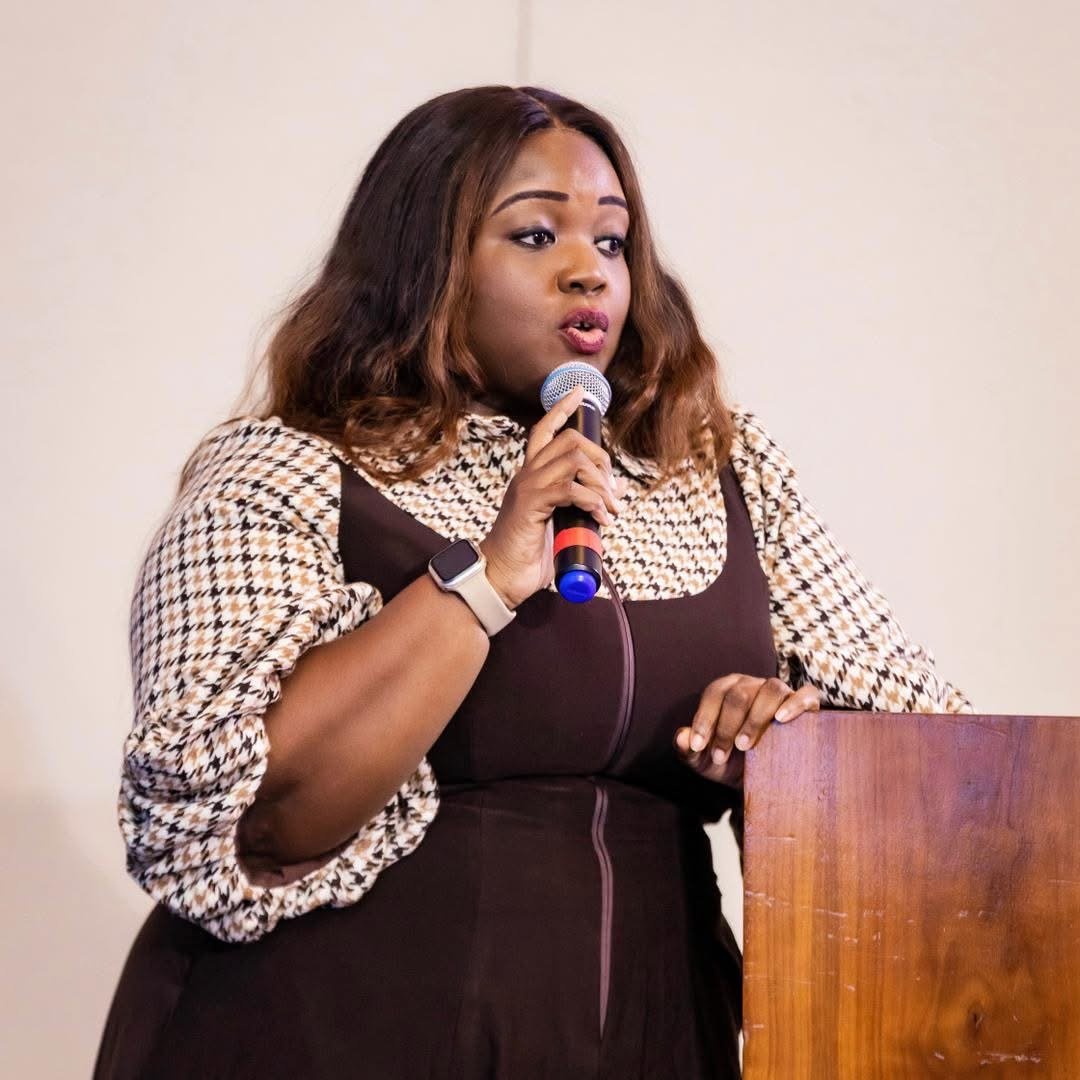 Barbara Dede Ama Okai-Tettey speaking at Risk Summit 2025 on strategic compliance transformation